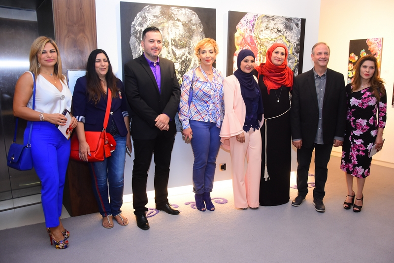 Conflicted Faces Exhibition by Fadwa Hamdan